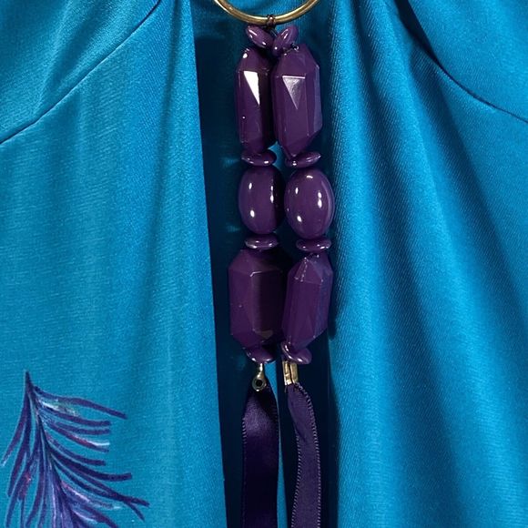 Seventh Avenue Dress Womens Size XL Empire Waist A-Line Stretch Asymmetrical Hem - Picture 7 of 10